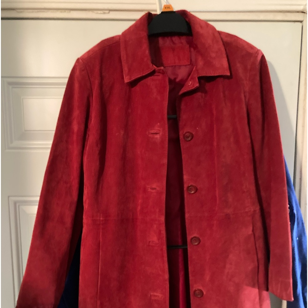 Womens xl suede coat